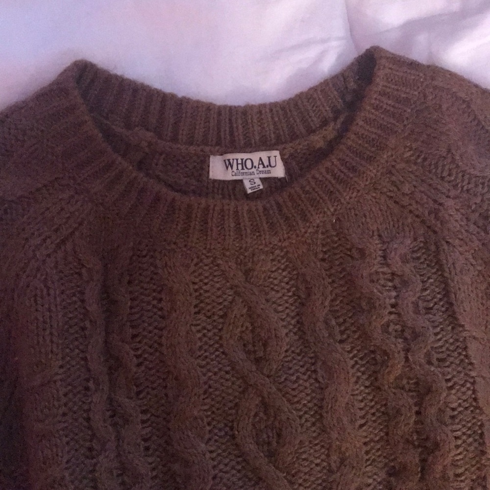 WHO. A. U Sweater